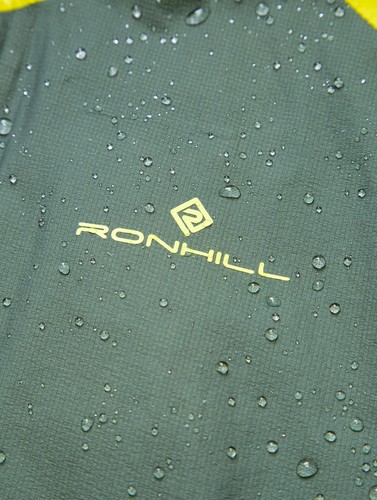 Ronhill Tech Fortify Mens Running Jacket Green Waterproof Hooded Run Breathable - Picture 8 of 10