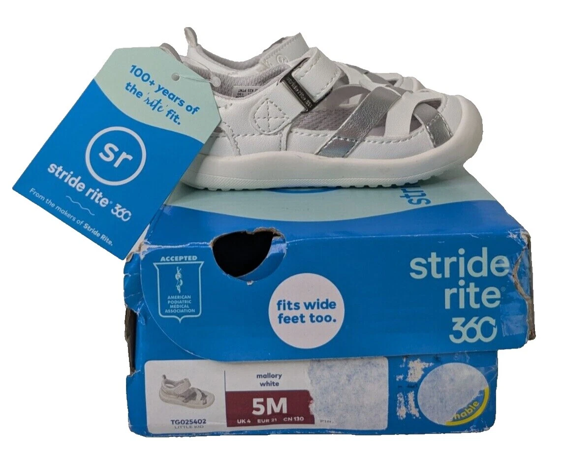 Zapatos blancos para bebés Stride Rite