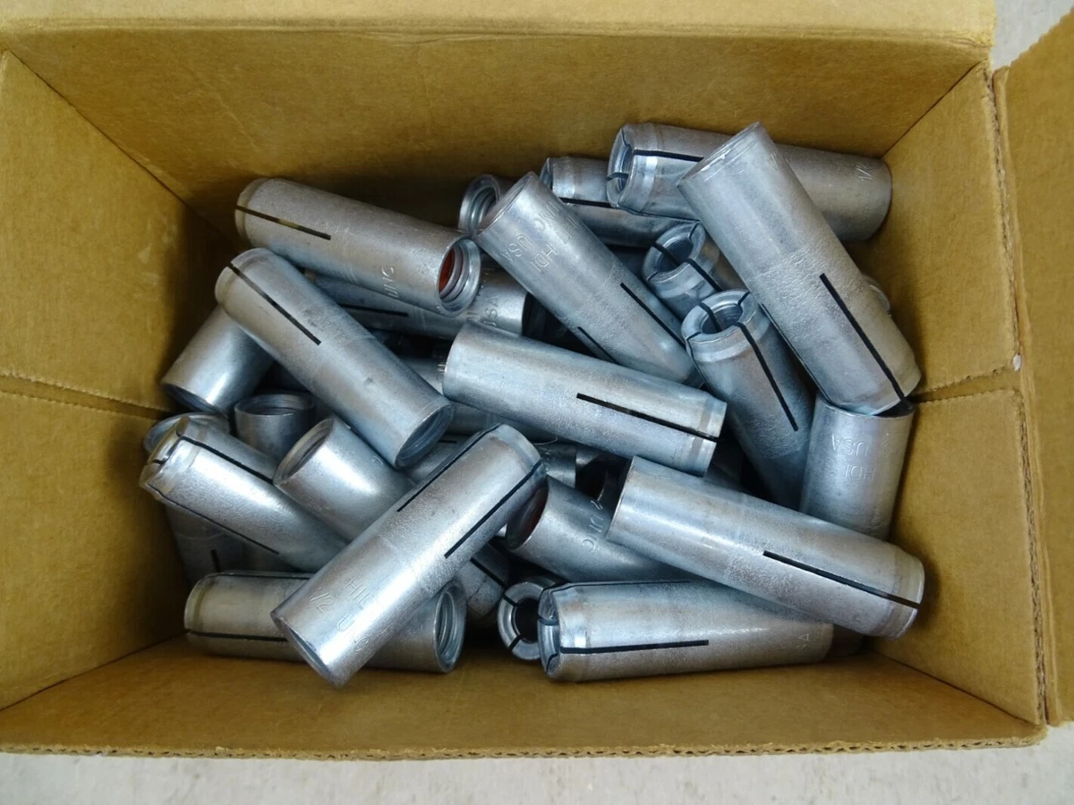 25) Hilti DropIn Concrete Anchors 5/8 HDI (25 Pcs), 243262, 45 OFF