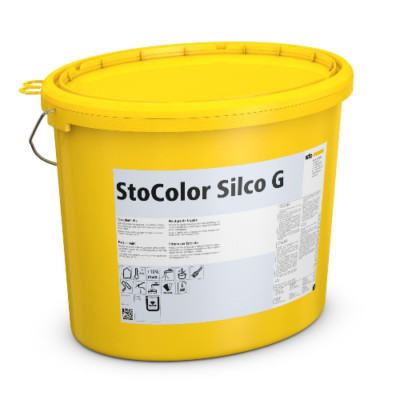 StoColor Silco G 15L Fassadenfarbe Weiß  Echte Siliconharzfarbe gegen Algen Pilz
