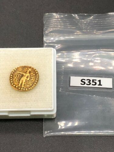 (1,03 g) MONETA ORO 18K Kushan Epoca Impero SoLiD Meravigliosa Rara! #S351 - Foto 3 di 12