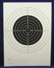 50 Pistol & Rifle Targets, black centers, 60# paper, pad, Free Shipping, Tar01