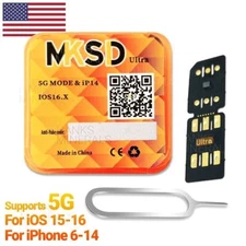 MKSD Ultra V5.4 Unlock Card 2023 RSIM Chip Service iPhone 14 13 12 11 X XR 8 7 6