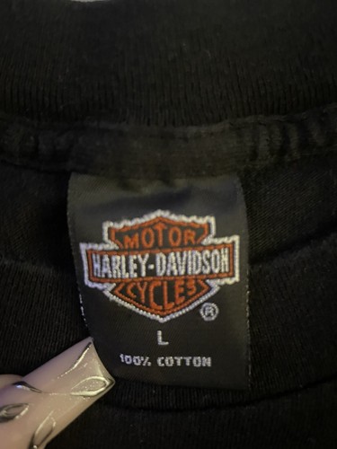 Vintage 1990s Harley Davidson T Shirt Live Free or Die Bellevue, Wa - Picture 4 of 6