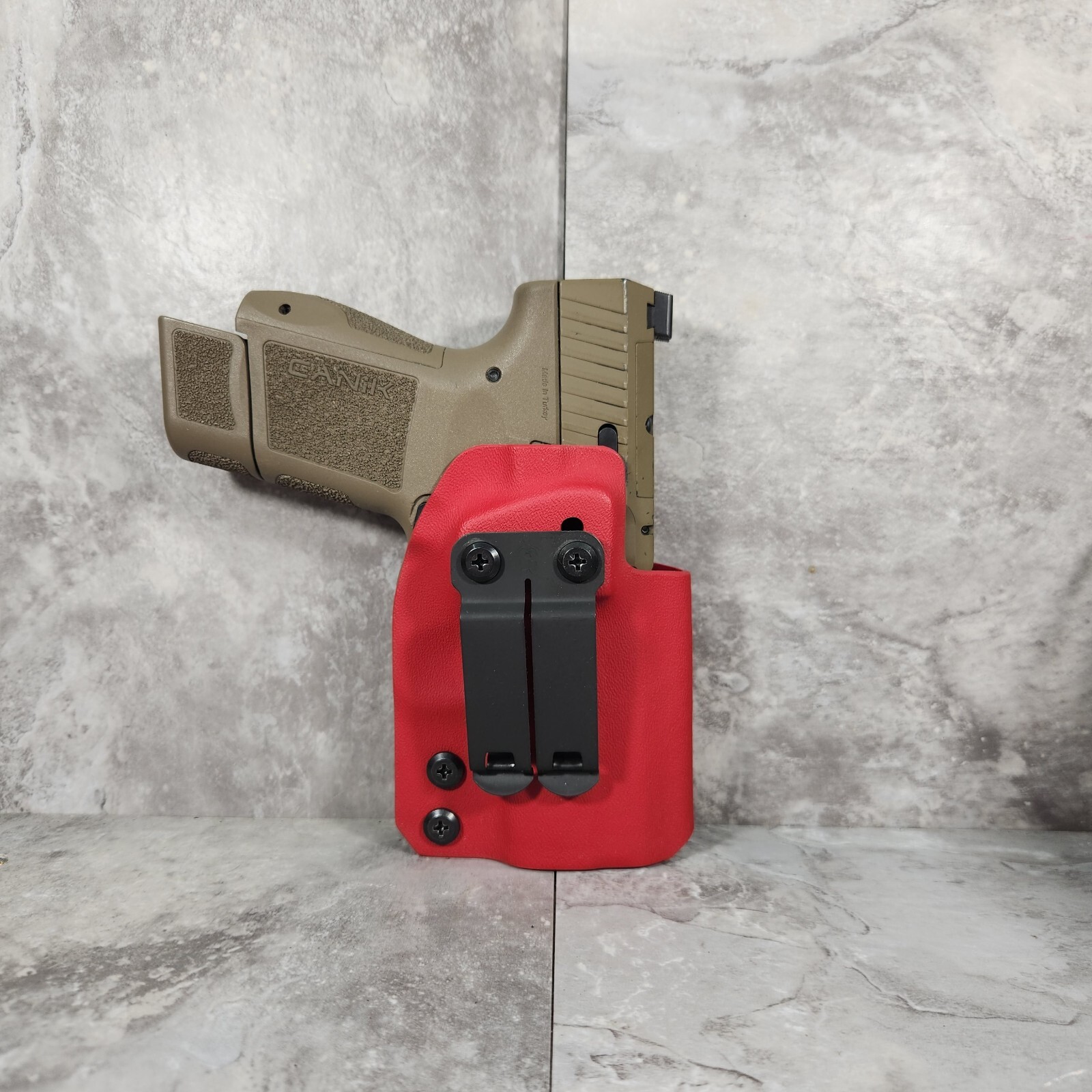 IWB Holster With Mono Block In EMT Red Pick Your Model.
