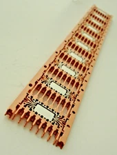 new 16 Lead Frames Traces Lead Copper DIP 10 chips per strip, Lot of 10 strips