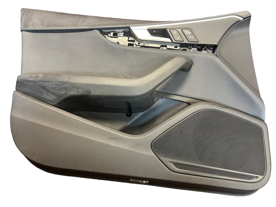 2017-2020 AUDI A4 QUATTRO FRONT LEFT SIDE INTERIOR DOOR PANEL COVER BLACK OEM - Image 2 of 4