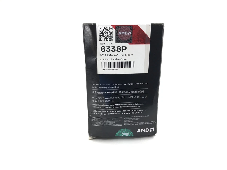 ✅ AMD Opteron 6338P 12-Core 2.3GHz Processor 16MB Cache (OS6338WQTCGHKWOF) - Image 2 of 2