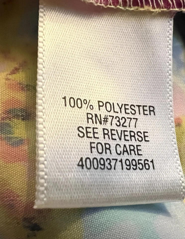 Vestido Simply Vera Vera Wang Sin Mangas Triángulo Pañuelo Dobladillo Acuarela XS Foto 4 de 4