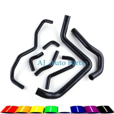 FIT ACURA INTEGRA 91-94 DB6 DB8 DC2 B18C B18C1 BLACK SILICONE RADIATOR HOSES KIT