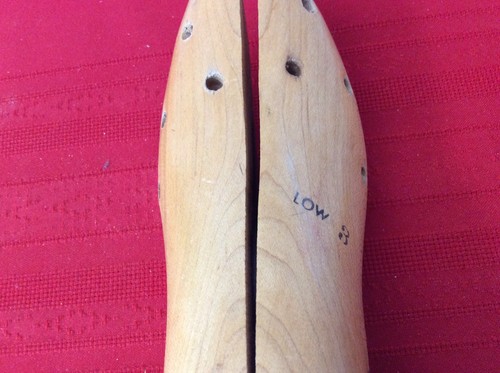 Red Head Vintage Hand Twist Wood & Metal Shoe Tree Stretcher Wmns Low #3 (k2-23) - Picture 4 of 9