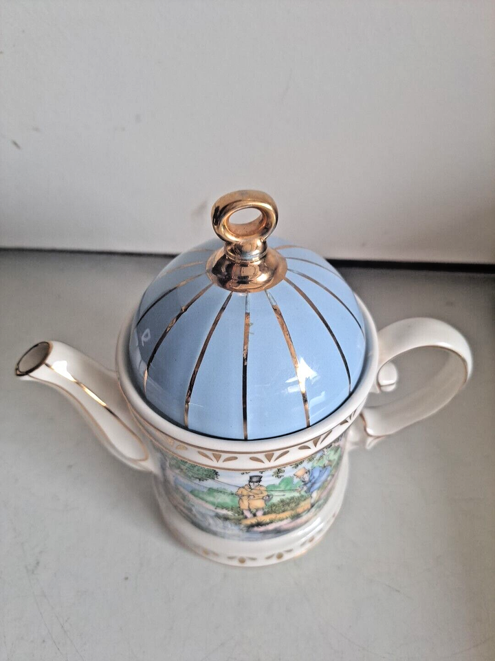 Sadler Teapot Fishing 'Sporting Scenes of the 18th Century' .Vintage eBay