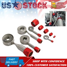 Carbole Red Braided Hose Sleeving Kit-radiator Vacuum Heater And Fuel Line Hose