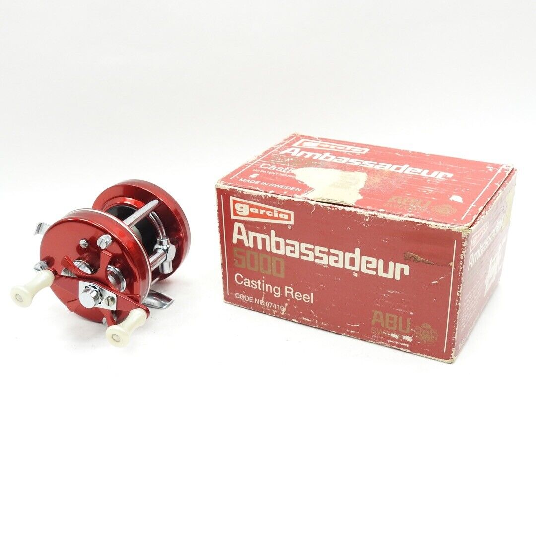 Abu Garcia Ambassadeur 5000 Fishing Reel. Made in Sweden. W/ Box.