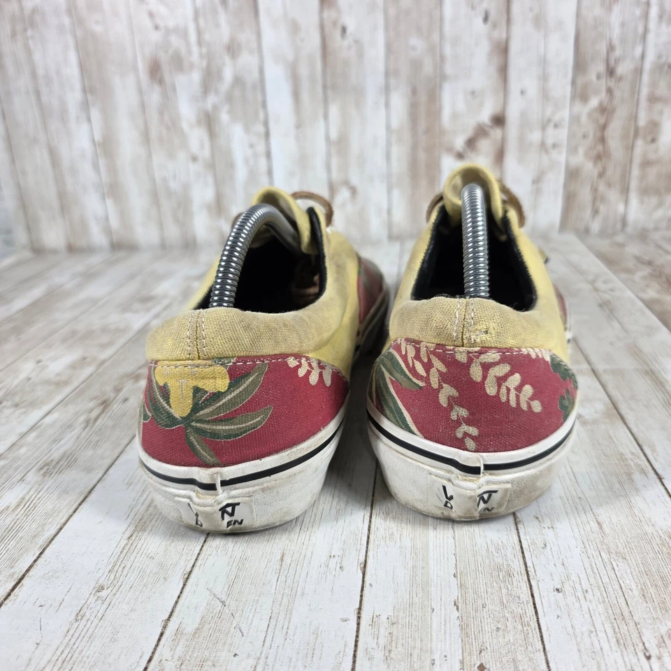 Zapatillas deportivas informales de caña baja Vans Era florales de lona para hombre talla 10 Foto 3 de 4