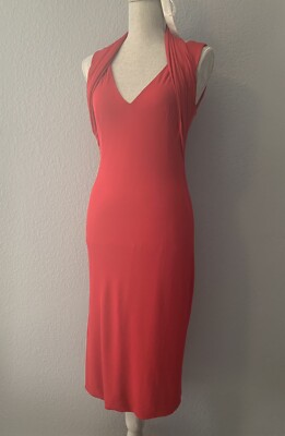 NWT!! Alexander McQueen Halter neck Red dress Size 44 Made In Italy | eBay