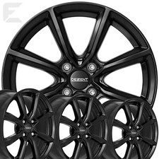 4x 17 Zoll Alufelgen für Peugeot 208 / Dezent TN black 7x17 ET38 (B-DO00209)