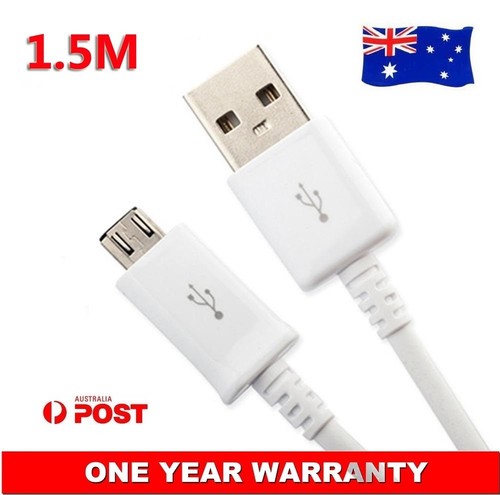 Samsung Original Genuine Micro USB Data Sync Charger Cable For S4 S3 i9500 1.5M - Zdjęcie 1 z 1