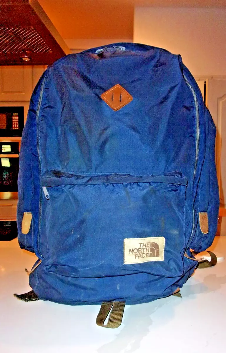 1983 The North Face Blue Hiking Camping Backpack Bag Steel Frame