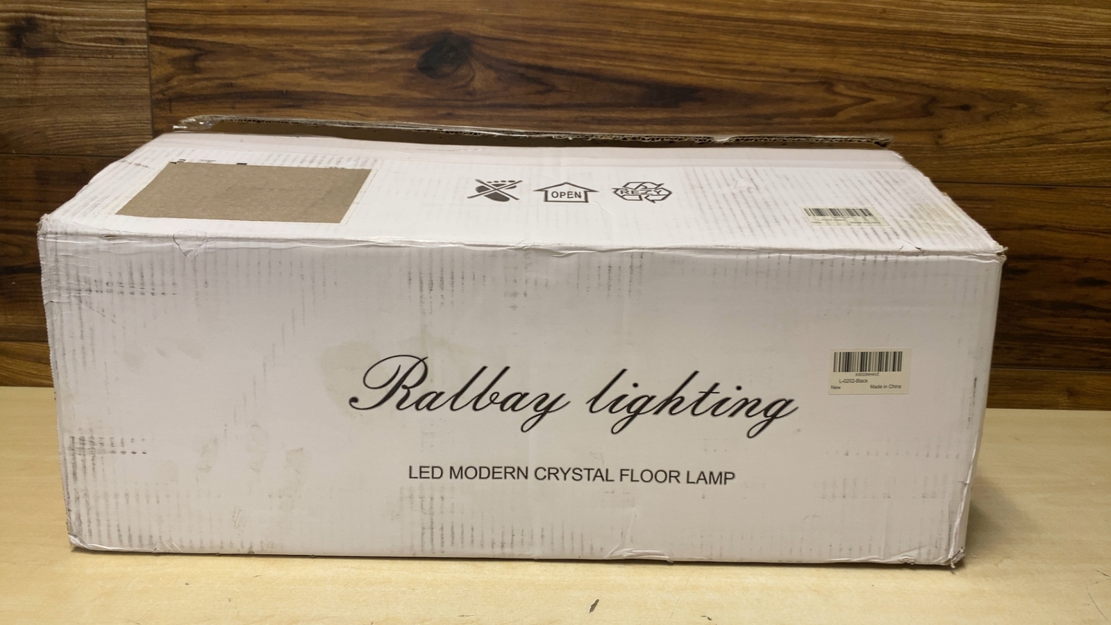 Ralbay Crystal Floor Lamp, Modern Black Floor Lamp, Black Cr eBay