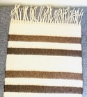 J Crew -Wool Striped Pattern Brown scarf Unisex — photo 3