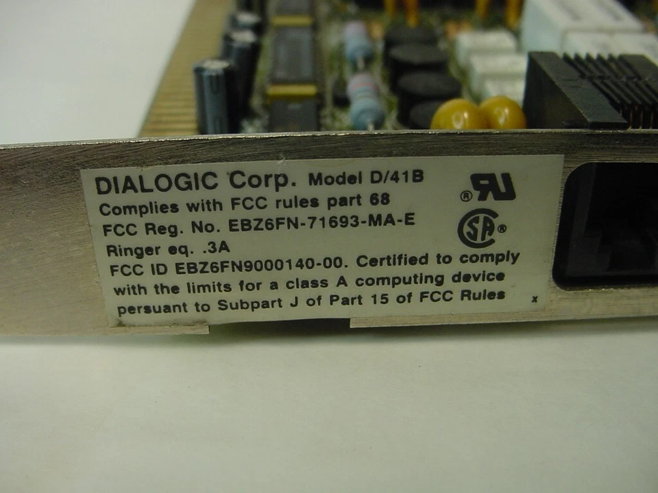 DIALOGIC CARD D/41B - Image 3 of 4