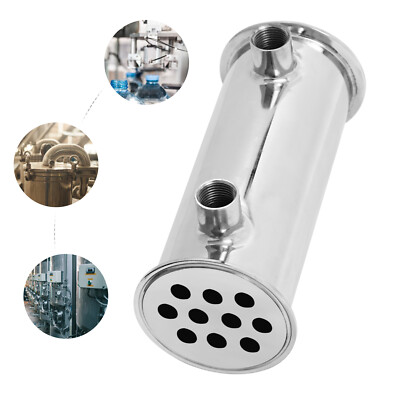 3'' Tri Clamp Dephlegmator Condenser for Moonshine Reflux Still Column w 1/2'' npt