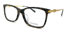 NEW ESCADA VESA39F 0G24 STRIPE GREY AUTHENTIC EYEGLASSES 54-16-145