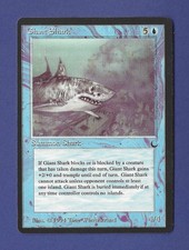 1994 Magic the Gathering - Giant Shark - Summon Shark - The Dark MTG