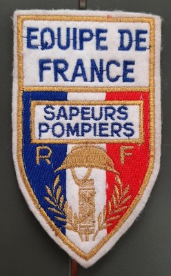 Alter Patch Equipe de France Feuerwehr selten Vintage Abzeichen ORIGINAL
