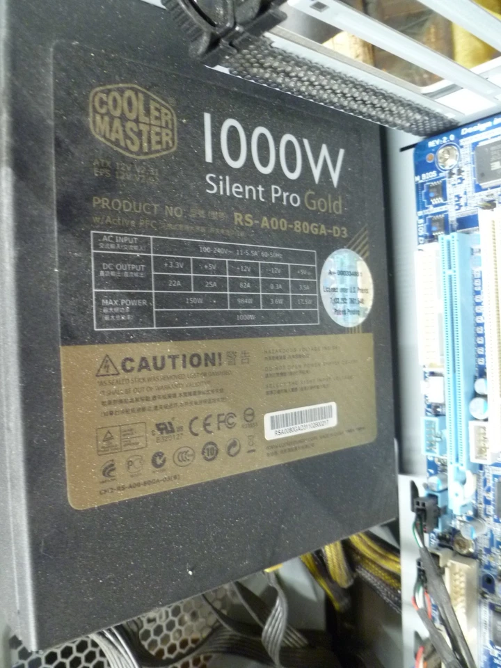 Cooler Master Silent Pro Gold 1000W (RS-A00-80GA-D3) Power Supply - Image 2 of 4