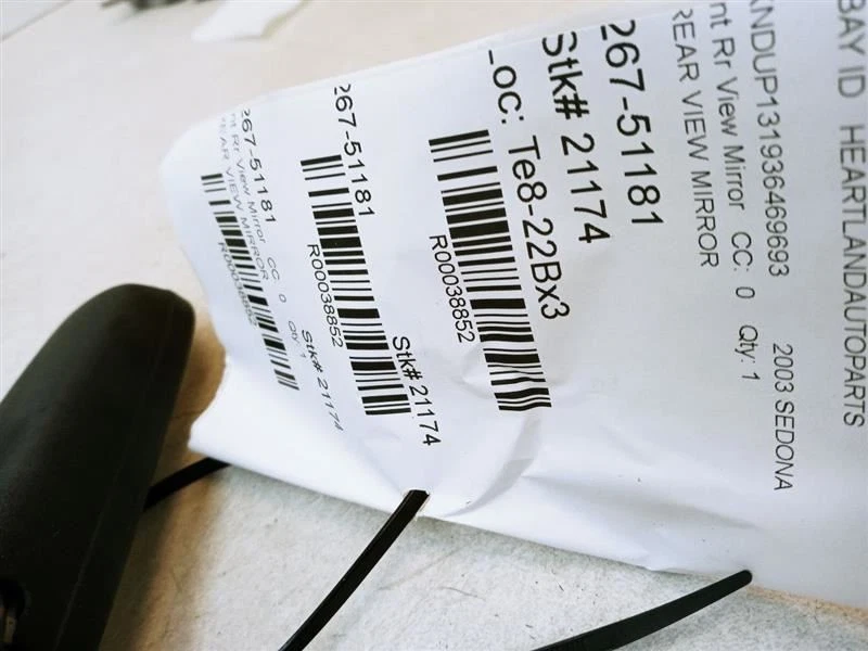 Espejo retrovisor interior KIA SEDONA 2002-2005 MANUAL NEGRO  Foto 4 de 4