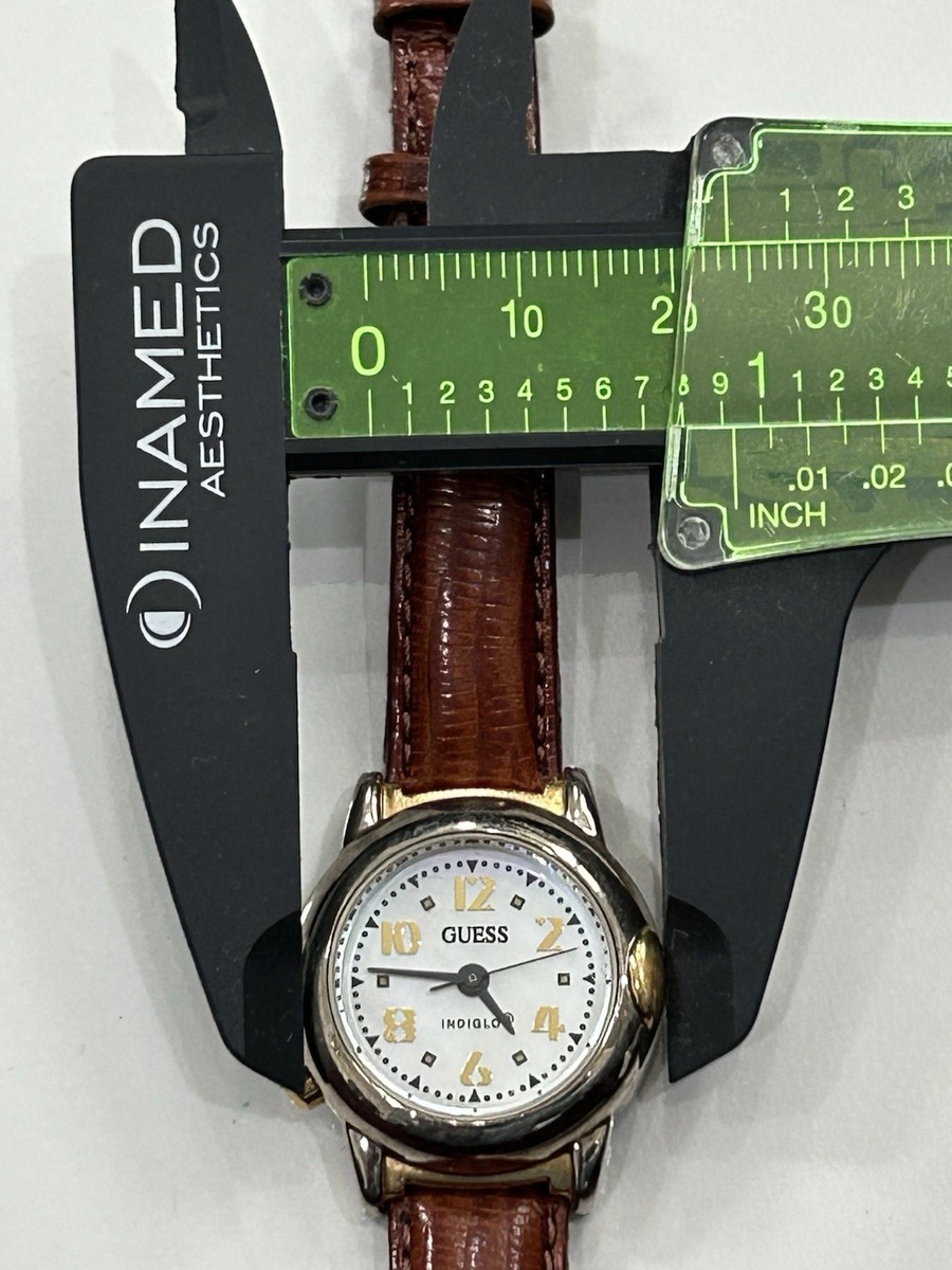 Guess vintage lady battery leather band waterproof w/stone Vintage GUESS Leather Band Women main image 2