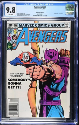 #ad Avengers #223 CGC 9.8 Task Master App. amp; Iconic Cover Newsstand Ed. 4612741011 $450.00