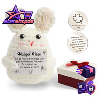 Pocket Hug Kaninchen Kreativ Gestrickt Motivationsgeschenk GlüCksbringer