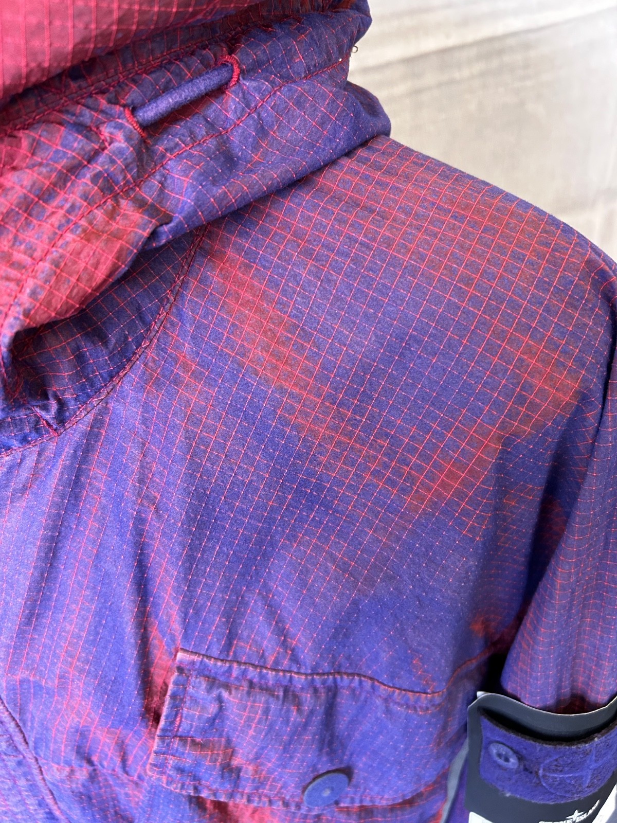 Stone Island Red Prototype Series 04 Manual Flocking Nylon Metal Grid OVD 23/100 image 4