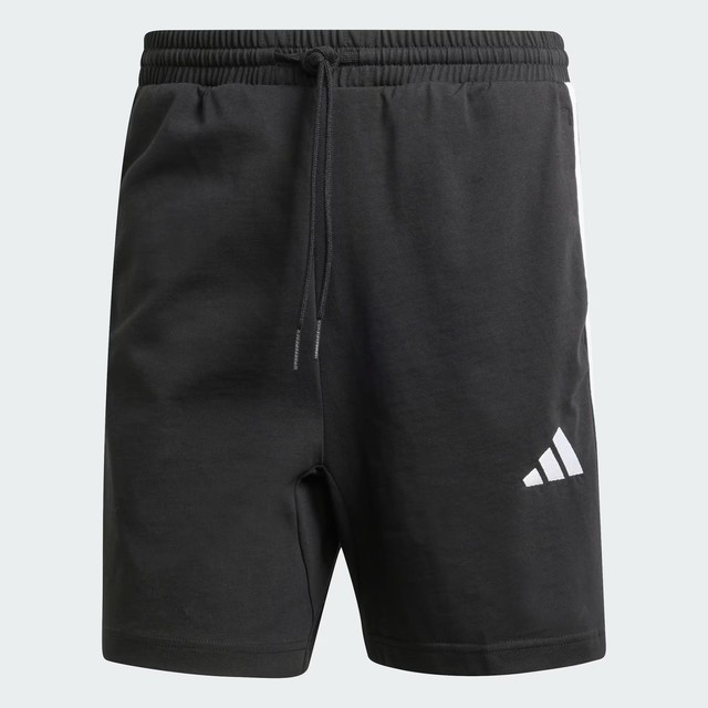 Adidas Pantaloncino Uomo Essentials 3 Stripes 7-Inch - Colore : Nero/Bianco