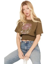 Cleo + Wolf Women's Boxy Short Sleeve Graphic Tee - CLSP23K15