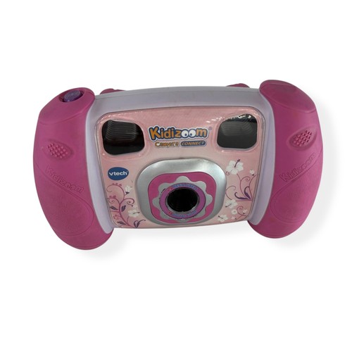 VTech Kidizoom Camera Connect Pink Floral 1.3MP 4X Digital Kids Toy Camera