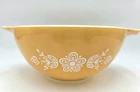 Pyrex 442 Butterfly Gold Cinderella Mixing Bowl 1.5 Qt Yellow VTG READ