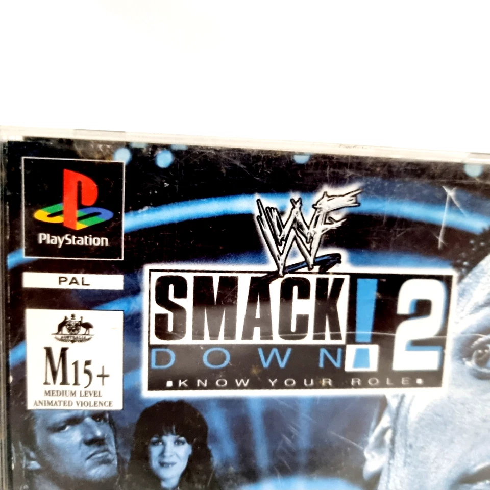 WWF SmackDown 2 Know Your Role PlayStation 1 PAL Video Game and Case - Image 2 of 4