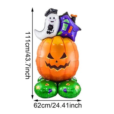 Halloween Luftballons Kürbis Geist Hexe Aluminiumfolie Dekorationen