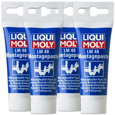 4x LIQUI MOLY 3010 LM 48 Montagepaste MoS2 Wolframdisulfid Paste Fett 50g