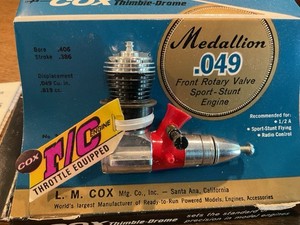 ‼️COX Tee Dee .09 新品‼️未使用！ Cox .09 - COX engine - COX TEE-DEE .09 Front Rotary Valve