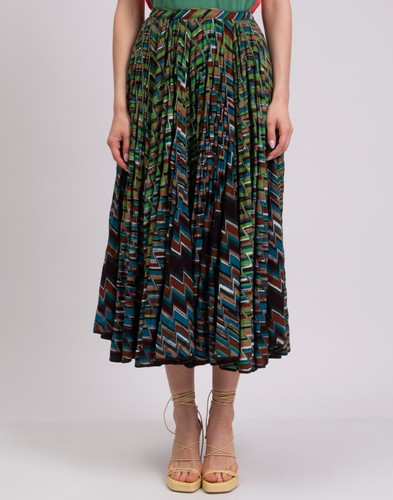 RRP €800 MISSONI Knitted Midi Skirt Size S Zigzag Pattern Unlined High Waist - Picture 3 of 8