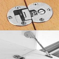 2PCS 90 Degree Folding Hinge Adjustable Flap Slide-in For Flat Under Doors