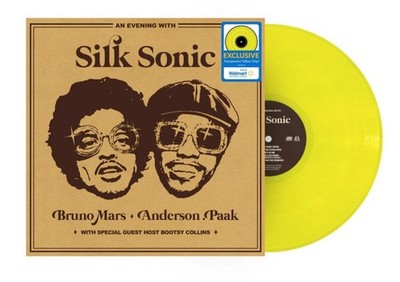 An Evening With Silk Sonic LP BRUNO MARS ANDERSON PAAK Yellow Vinyl SEALED MINT!