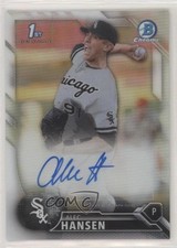 2016 Bowman Draft Chrome Pick Refractor 408/499 Alec Hansen #CDA-AH Auto 1b0