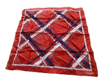 Vintage Ceggali Scarf Nylon Red White Blue Ropes 20.5