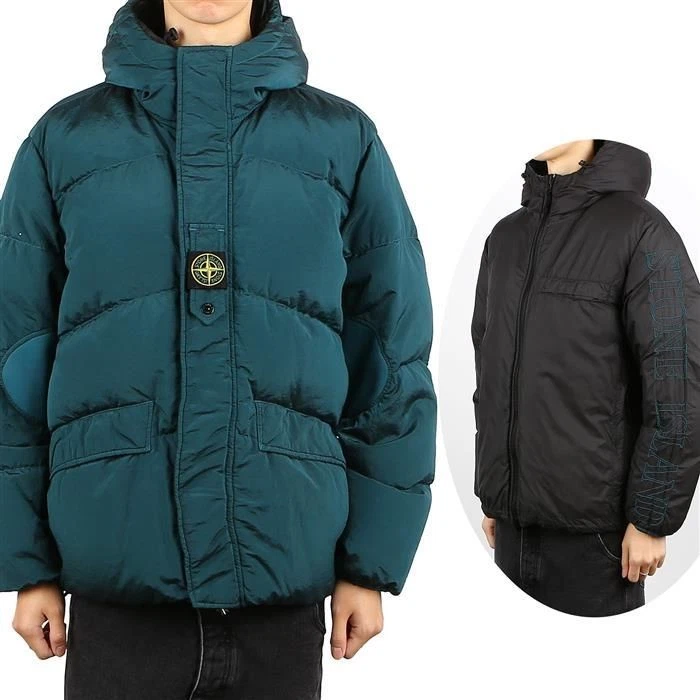 Giacca imbottita reversibile Stone Island con toppa V0057 63621785